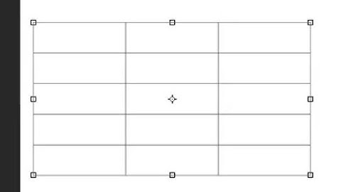 How to make a table in Photoshop