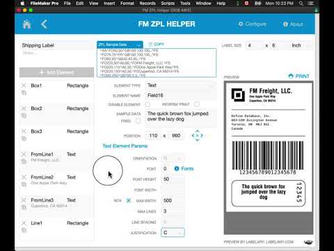 FM ZPL Helper Label Printing in FileMaker Pro