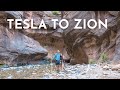 Driving a TESLA on a Roadtrip in HOT Weather (Vegas to Zion Park) image