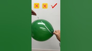 How to tie helium balloons quickly?