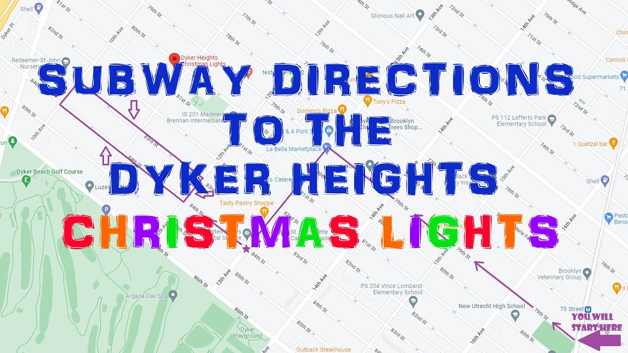 How to View the Dyker Heights Christmas Lights Easy Directions by