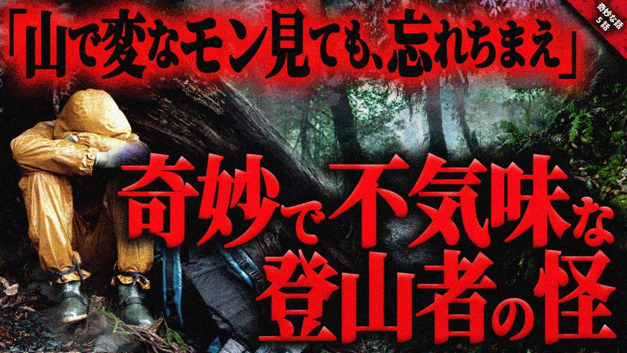 【奇妙な話2ch】山中の赤いビニールテープを辿った結果…。不気味で恐ろし過ぎる集団に遭遇してしまった…『登山者の怪』短編全5話【ゆっくり怖い話 作業用/睡眠用】
