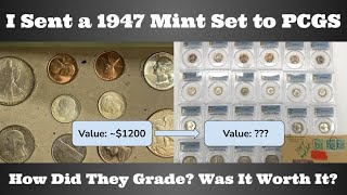 I Sent an Original 1947 US Mint Uncirculated 28Coin Set for PCGS for Grading? Was it Worth it?