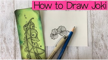 How to draw Joki Tangle Pattern - Lesson 11
