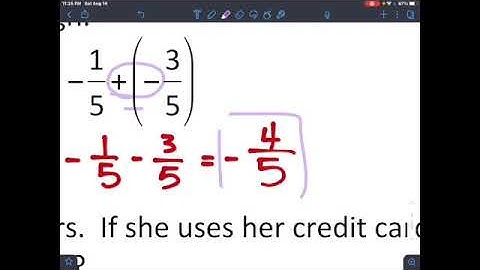 DM 1.4 Absolute Value and Adding Real Numbers