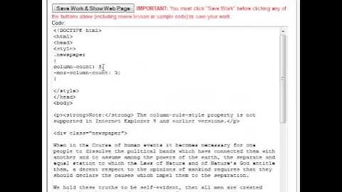 CSS Multiple Columns