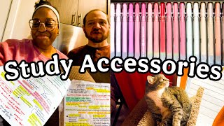 Vlog | cute studying/notetaking accessories    *erasable pens* + my fiancé is CRAZY FOR THIS…￼