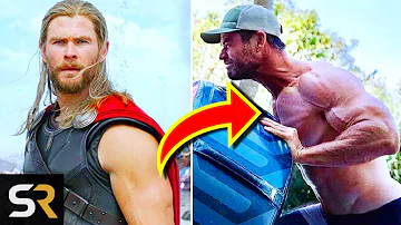 How did Chris Hemsworth gain muscle for Thor?