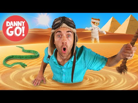 The Floor is Quicksand: Pyramid Adventure! 🐪 🐍 Floor is Lava Dance Game | Danny Go! Songs for Kids