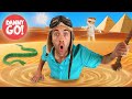 The floor is quicksand pyramid adventure   floor is lava dance game  danny go songs for kids