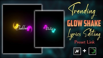 Alight Motion+Node Video Editing | Trending Black Screen Lyrics Video Editing | Glow Lyrics Effect