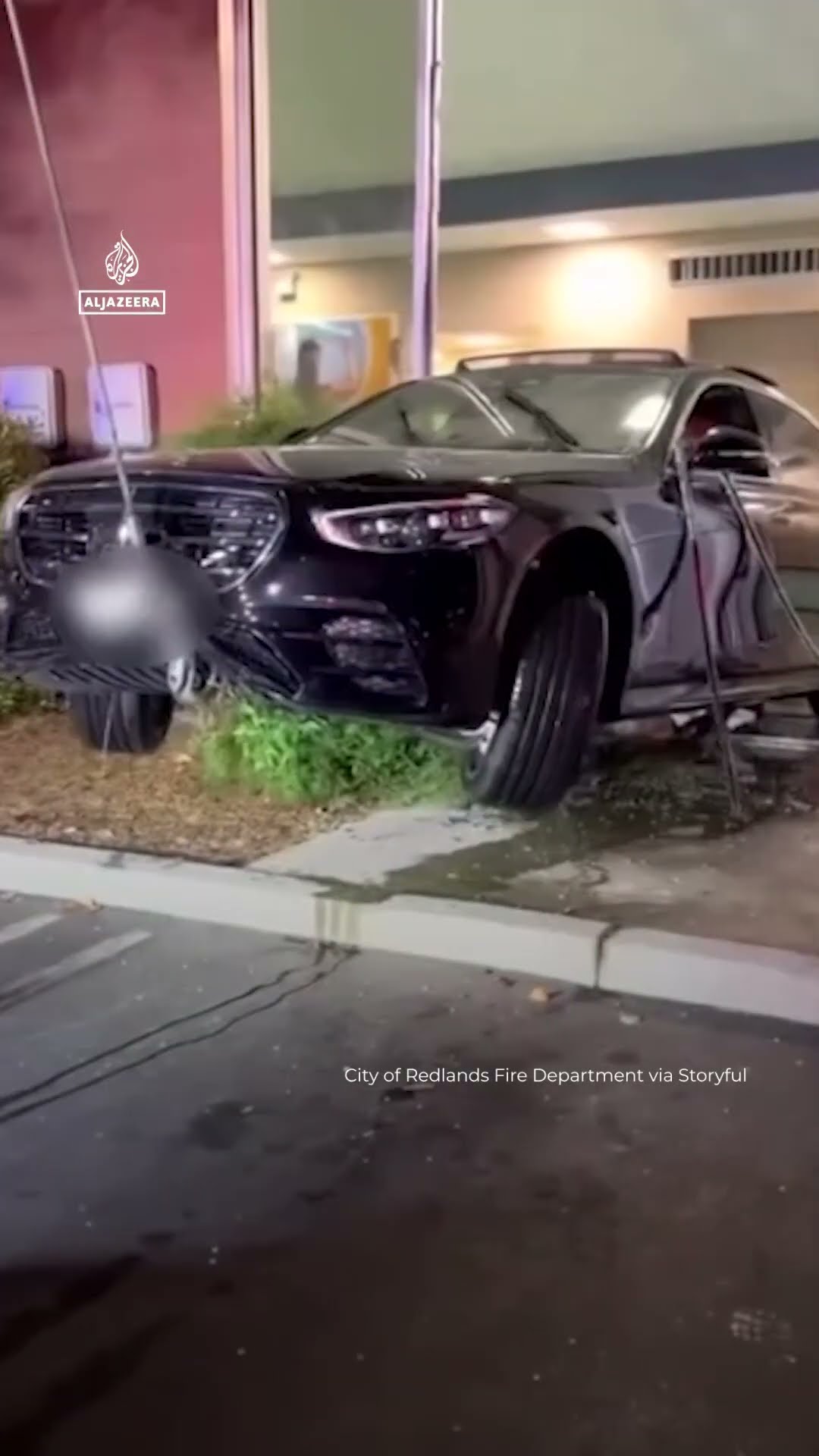 Car pulled from indoor swimming pool in California | AJ #shorts