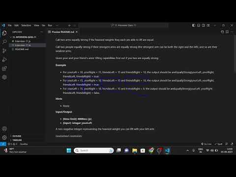 Problem Solving | React Interview Question | Frontend Interview | are equally strong