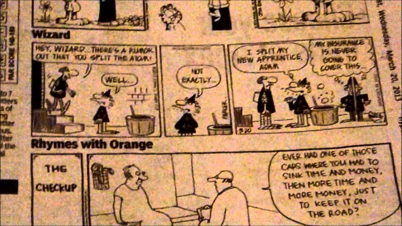 Newspaper comic strips - The start of comic books - YouTube