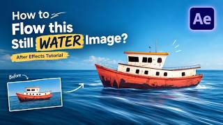 How to Create Water Flow in After Effects | NO PLUGIN | Displacement Map Tutorial