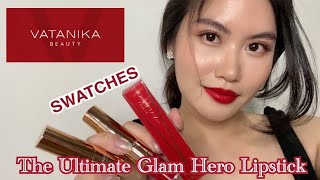 Vatanika Beauty The Ultimate Glam Hero Lipstick ลปDuo Swatches 