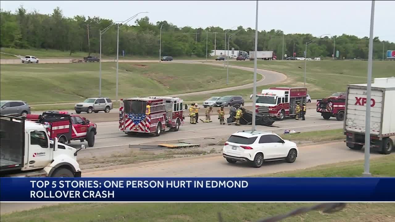 Person taken to hospital after being pinned during rollover crash on I ...