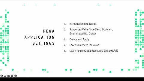 Learn Pega Application Settings #pega #Pegadev #pegahelp