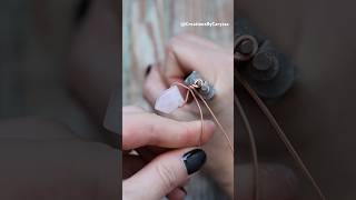 My Process 🩷 Mini Tutorial #wirewrappedjewelry #handmadejewelry