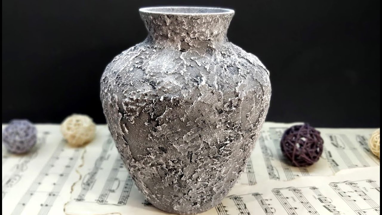 FAUX STONE VASES | Create a Textured Stone Faux Finisher | DIY Easy ...