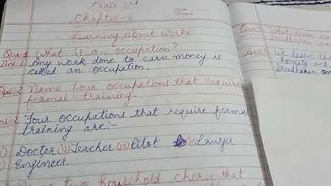 Social Science Class 3rd Chapter 6 Learning about works Q/A (Part4)