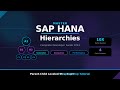 SAP HANA Hierarchy Functions Complete Guide | Parent-Child & Leveled Hierarchies Tutorial
