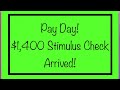Pay Day! $1,400 Stimulus Check Arrived! SSDI, SSI, SSA, RRB