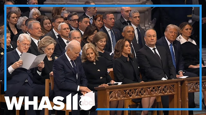 All 5 living presidents attend Jimmy Carter's funeral