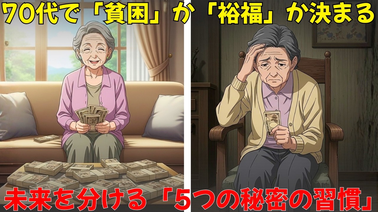 【誰も教えてくれなかった】同じ年金8万円で「富裕層」と「自己破産」に分かれる理由。人生の末路を決定づける5つの魔法の習慣。