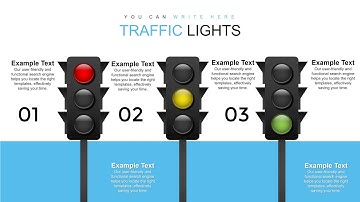 Traffic Lights PowerPoint charts and shapes