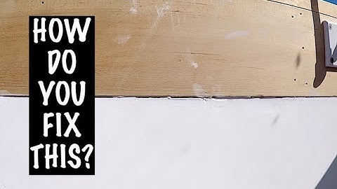 UGLY WOOD TO DRYWALL TRANSITION!!! (How to install Tear-away Bead)