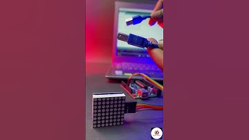 Arduino LED 8X8 Matrix Display MAX7219 #shorts #youtubeshorts #project #electronic #explore