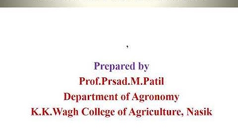 Irrigation Requirements by Prasad  Patil