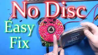 How to Fix Disc Error   Aiwa Portable CD Player / No Disc error Repair