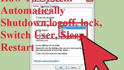 How To System Auto Shutdown , Logoff,Lock, Sleep, Restart, Sleep