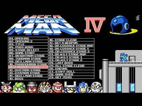 Mega Man 4 Soundtrack (NES OST, 29 Tracks) Megaman IV
