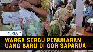 Antusiasme Warga Bandung Antre Tukar Uang Baru di GOR Saparua
