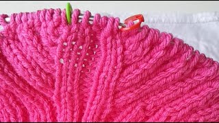 How to Knit a Neckline Short Rows (Yoke) for a Dickey | Step-by