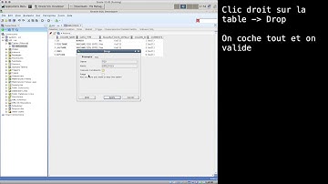SQL Developer - Supprimer une table