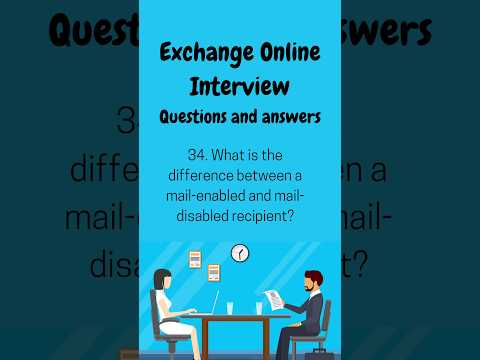 Exchange online Interview questions and answers #shorts #shortsfeed #youtubeshorts #office365 #m365