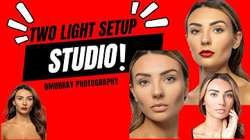 The PERFECT Two light studio setup for Beginner  Portrait Photographers