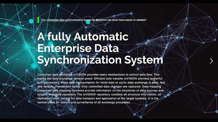 Data Synchronisation - tcVISION Australia