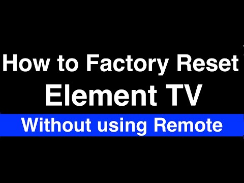 how to change input on element tv without remote