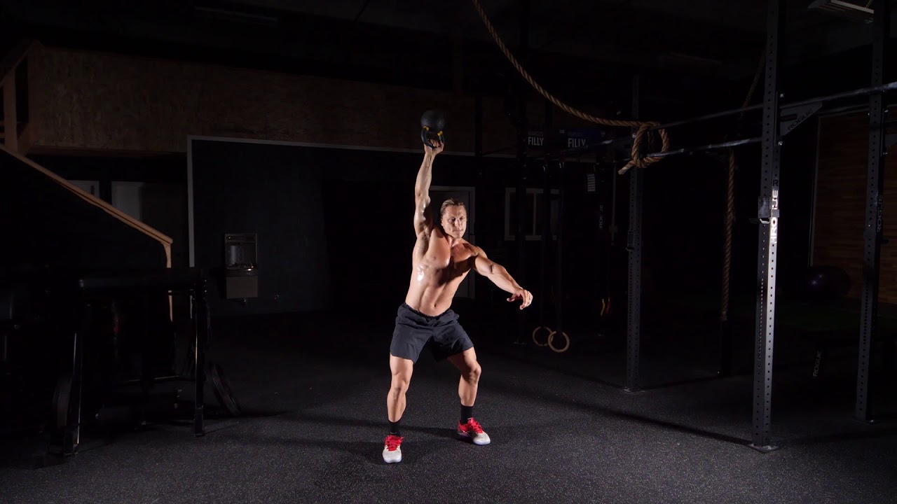 Single Arm Bottoms Up Kettlebell Overhead Squat - YouTube