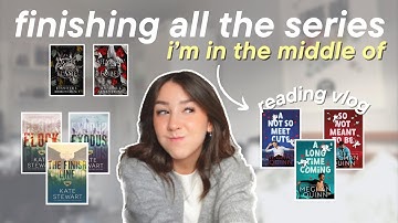 finishing ALL the book series i am in the middle of📖🍁 spoiler free reading vlog