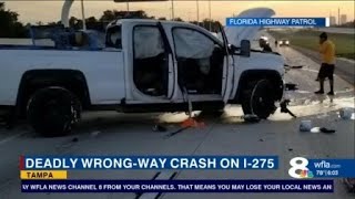 32-year-old woman dead after wrong-way crash on I-275