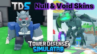 TDS Null & Void Battle Pass ALL NEW SKINS Showcase (ROBLOX)