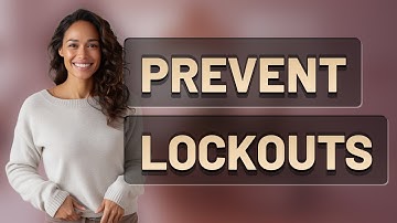 What Backup Options Prevent Account Lockouts?