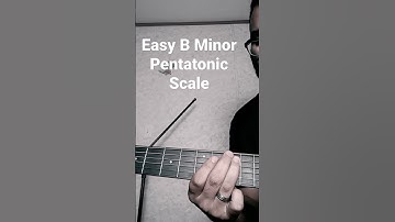 Easy B Minor Pentatonic Scale #guitarscales #pentatonicscale #minorscales