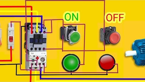 Simple on / off Motor Circuit | Electrical Animation videos